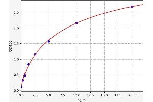Typical standard curve (SPTLC1 ELISA 试剂盒)