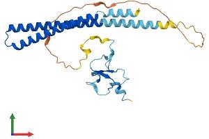 AlphaFold protein structure predicition of Mouse Recombinant Ing4 Protein, UniprotID Q8C0D7