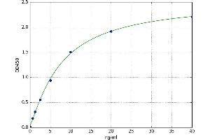 A typical standard curve (DEFB126 ELISA 试剂盒)