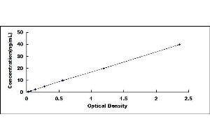 Typical standard curve (GOT1 ELISA 试剂盒)