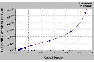 Typical standard curve (PEPD ELISA 试剂盒)