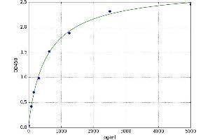 A typical standard curve (CCR4 ELISA 试剂盒)