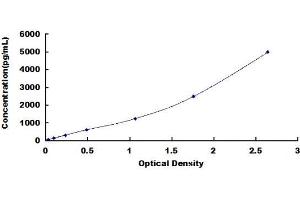 Typical standard curve (KTN1 ELISA 试剂盒)