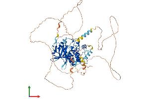 AlphaFold protein structure predicition of Human Recombinant DCLK3 Protein, UniprotID Q9C098 (DCLK3 Protein (AA 1-648) (His tag))