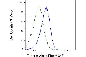 Validation of Tuberin knockdown using flow cytometry. (Recombinant Tuberin 抗体)