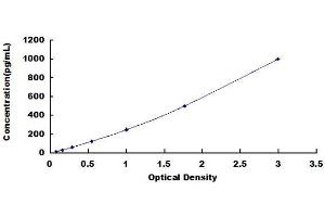 Typical Standard Curve (Nerve Growth Factor ELISA 试剂盒)