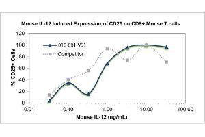 SDS-PAGE of Mouse Interleukin-12 Recombinant Protein Bioactivity of Mouse Interleukin-12 Recombinant Protein. (IL12 蛋白)