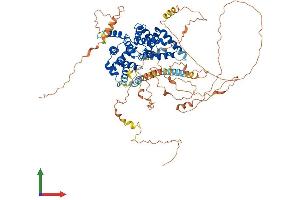 AlphaFold protein structure predicition of Mouse Recombinant Tbc1d30 Protein, UniprotID Q69ZT9