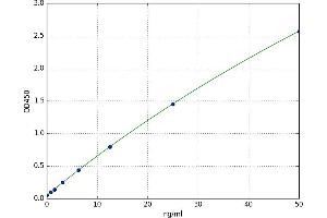 A typical standard curve (IGSF1 ELISA 试剂盒)