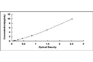 Typical standard curve (CCR7 ELISA 试剂盒)