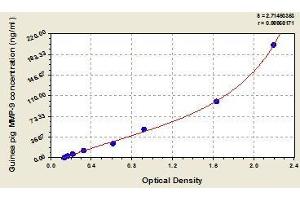 Typical standard curve
