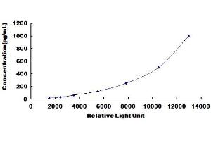 Typical standard curve