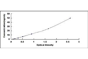 Typical standard curve (IMPDH2 ELISA 试剂盒)