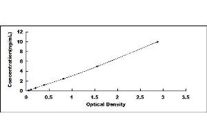 Typical standard curve (IDH2 ELISA 试剂盒)