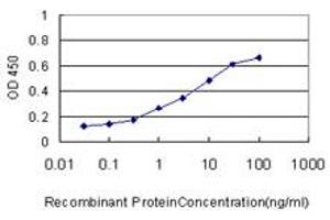Detection limit for recombinant GST tagged TIMM8A is approximately 0.