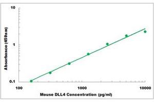 Representative Standard Curve (DLL4 ELISA 试剂盒)