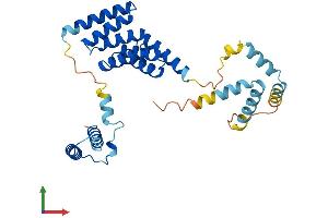 AlphaFold protein structure predicition of Mouse Recombinant Sgtb Protein, UniprotID Q8VD33