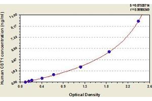 Typical Standard Curve (CST1 ELISA 试剂盒)