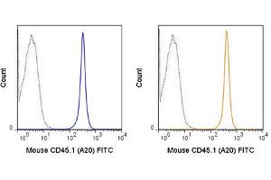 Flow Cytometry of anti-CD45. (CD45 抗体  (FITC))