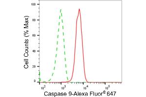 Flow cytometric analysis of Caspase 9 expression in C2C12 cells using Caspase 9 antibody (ABIN7797909), 1:2,000). (Recombinant Caspase 9 抗体)