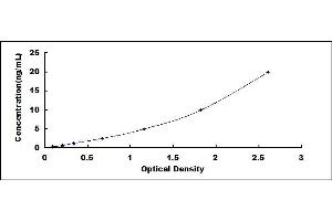 Typical standard curve (PA2G4 ELISA 试剂盒)