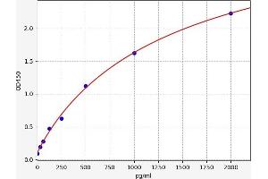 Typical standard curve (Desmoglein 3 ELISA 试剂盒)