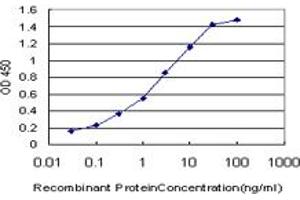Detection limit for recombinant GST tagged AGC1 is approximately 0. (Aggrecan 抗体  (AA 56-155))