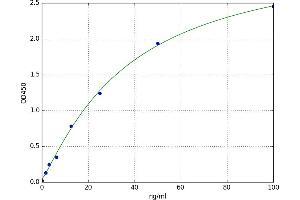 A typical standard curve (NGFR ELISA 试剂盒)