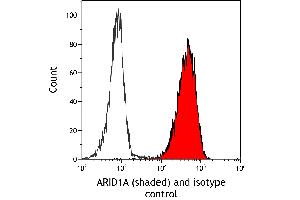 Flow Cytometry (FACS) image for anti-AT Rich Interactive Domain 1A (SWI-Like) (ARID1A) (AA 750-800) antibody (ABIN7795678) (Recombinant ARID1A 抗体  (AA 750-800))
