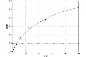 A typical standard curve (CD72 ELISA 试剂盒)