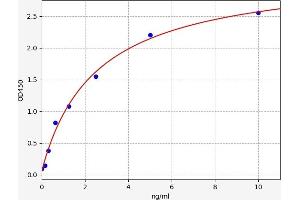 Typical standard curve (TMEM126A ELISA 试剂盒)