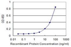 Detection limit for recombinant GST tagged GPR84 is 1 ng/ml as a capture antibody. (GPR84 抗体  (AA 208-316))