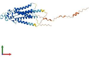 AlphaFold protein structure predicition of Mouse Recombinant Plppr1 Protein, UniprotID Q8BFZ2