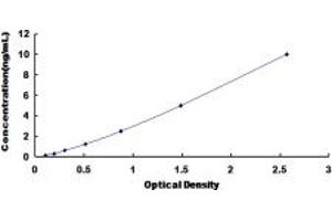 Typical standard curve (F2RL1 ELISA 试剂盒)