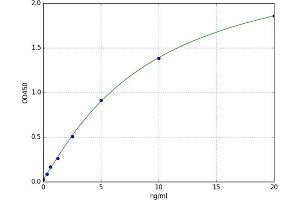 A typical standard curve (SERPIND1 ELISA 试剂盒)