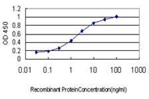 Detection limit for recombinant GST tagged PFN2 is approximately 0. (PFN2 抗体  (AA 41-140))