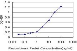 Detection limit for recombinant GST tagged SP110 is approximately 0. (SP110 抗体  (AA 271-380))