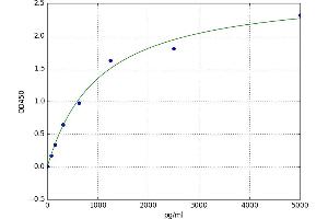 A typical standard curve (KSR2 ELISA 试剂盒)