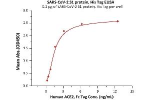 ELISA image for SARS-CoV-2 Spike S1 (P.1 - gamma) (Active) protein (His tag) (ABIN6992361)
