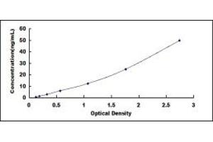 Typical standard curve (CHRM3 ELISA 试剂盒)