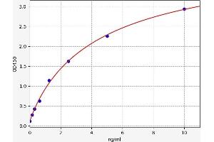 Typical standard curve (TERT ELISA 试剂盒)