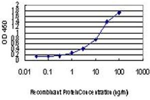 ELISA image for anti-Ectodermal-Neural Cortex 1 (With BTB-Like Domain) (ENC1) (AA 17-98) antibody (ABIN563659)