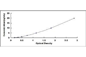 Typical standard curve (CHRNA1 ELISA 试剂盒)