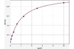 Typical standard curve (CENPF ELISA 试剂盒)