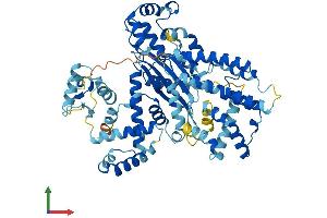 AlphaFold protein structure predicition of Human Recombinant EPM2AIP1 Protein, UniprotID Q7L775 (EPM2AIP1 Protein (AA 1-607) (His tag))