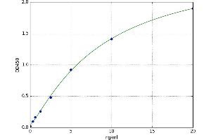 A typical standard curve (HSPBAP1 ELISA 试剂盒)