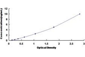 Typical standard curve (P2RY14 ELISA 试剂盒)