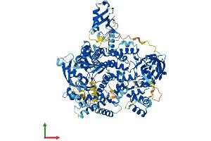 AlphaFold protein structure predicition of Human Recombinant PIK3CD Protein, UniprotID O00329