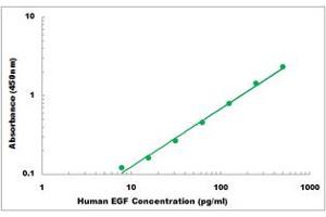 Representative Standard Curve (EGF ELISA 试剂盒)