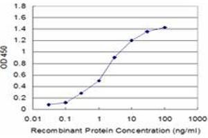 Detection limit for recombinant GST tagged PPFIBP2 is approximately 0. (PPFIBP2 抗体  (AA 1-100))